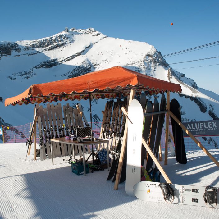 Tests skis Aluflex Fiberflex